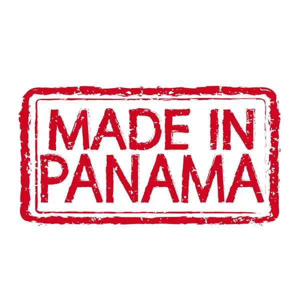 Hecho en PANAMÁ Sello Texto Ilustración — Vector de stock