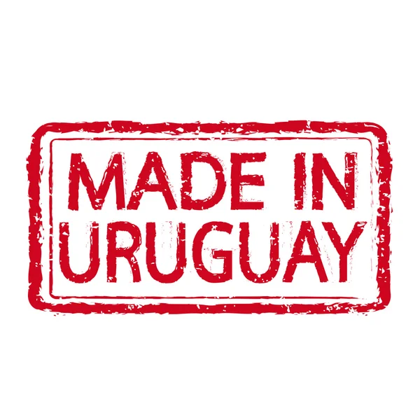 Hecho en URUGUAY Sello Texto Ilustración — Vector de stock