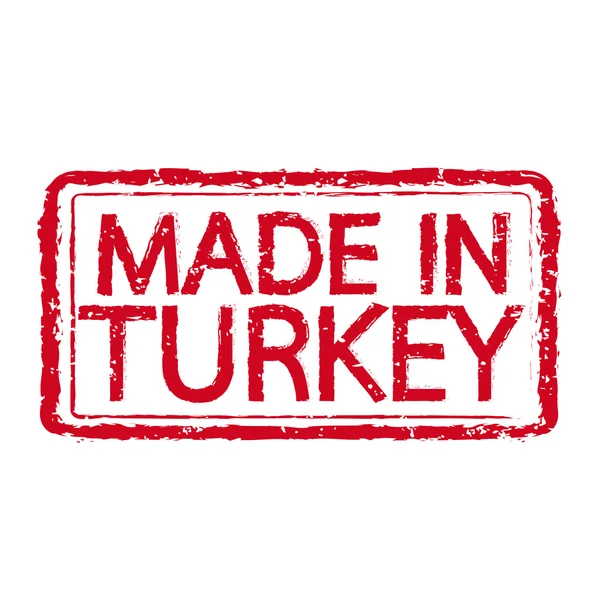 Made in TURKEY texto do carimbo Ilustração — Vetor de Stock