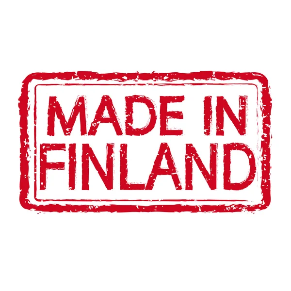 Gemaakt in Finland stempel tekst illustratie — Stockvector