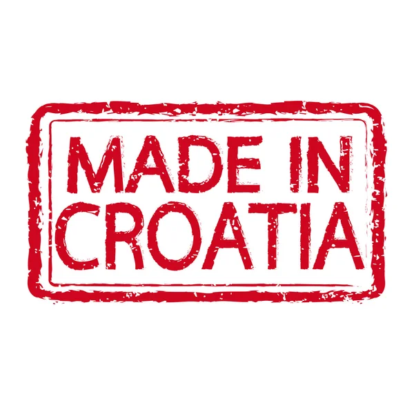 Made in CROATIA stamp text Illustration — Stock Vector