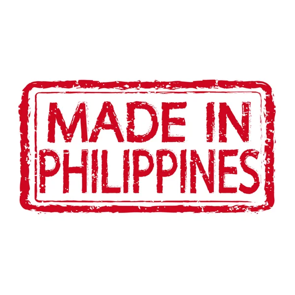 Made in FILIPPINE timbro testo Illustrazione — Vettoriale Stock