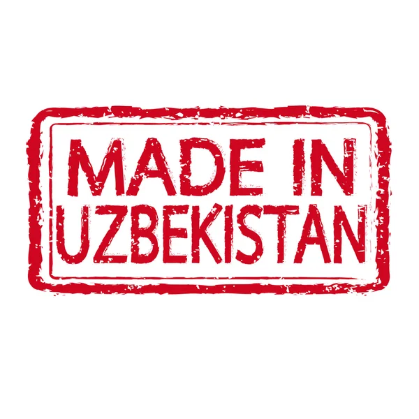 Made in UZBEKISTAN stamp text Illustration — Stock Vector