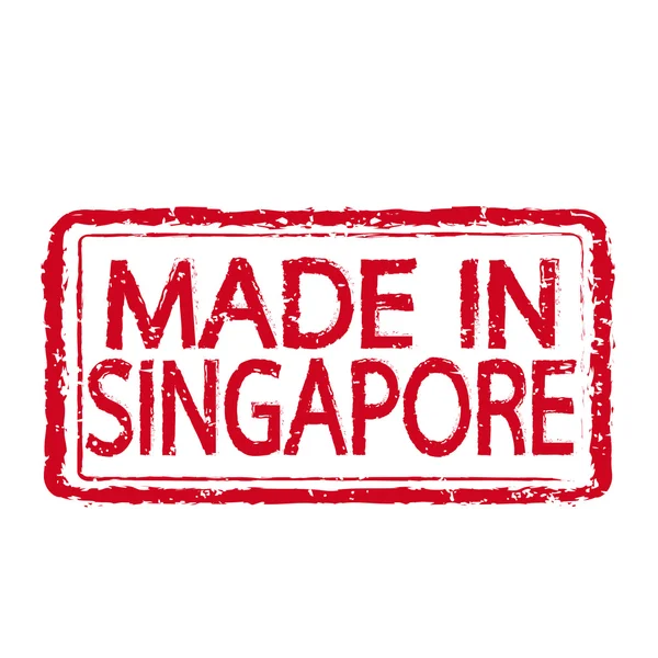 Made in SINGAPORE timbro testo Illustrazione — Vettoriale Stock