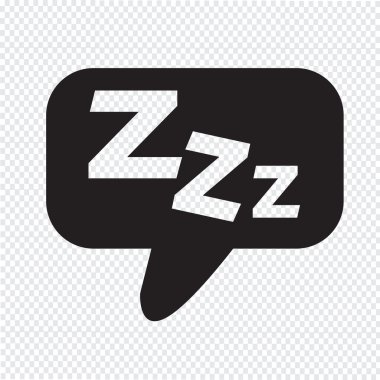 Sleep Icon vector illustration clipart