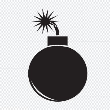 bomba simgesi illüstrasyon