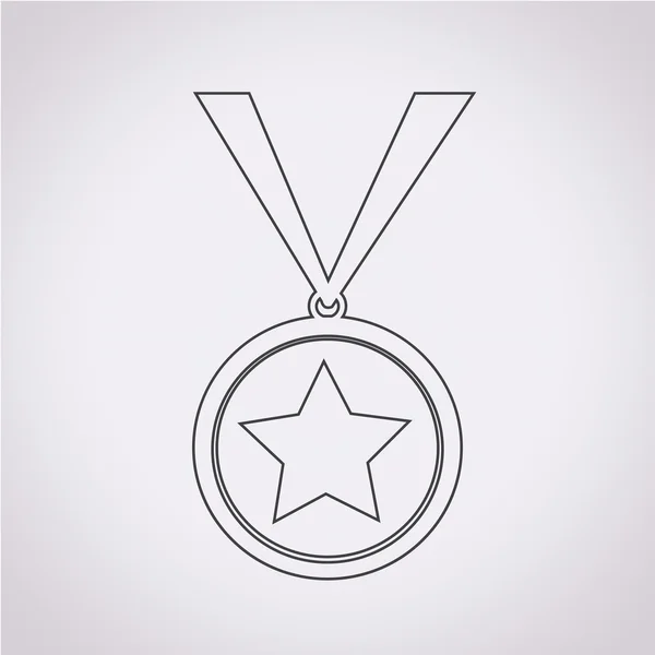Medal icon illustration — Stock Vector