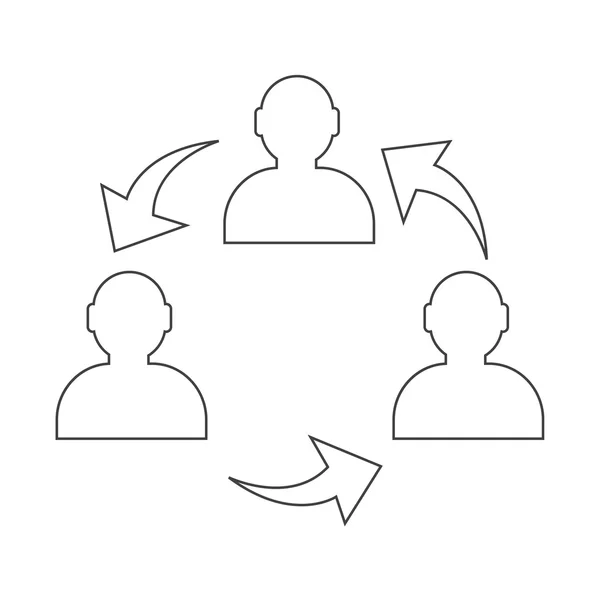 Icono de usuario, diseño de persona de negocio humano — Vector de stock