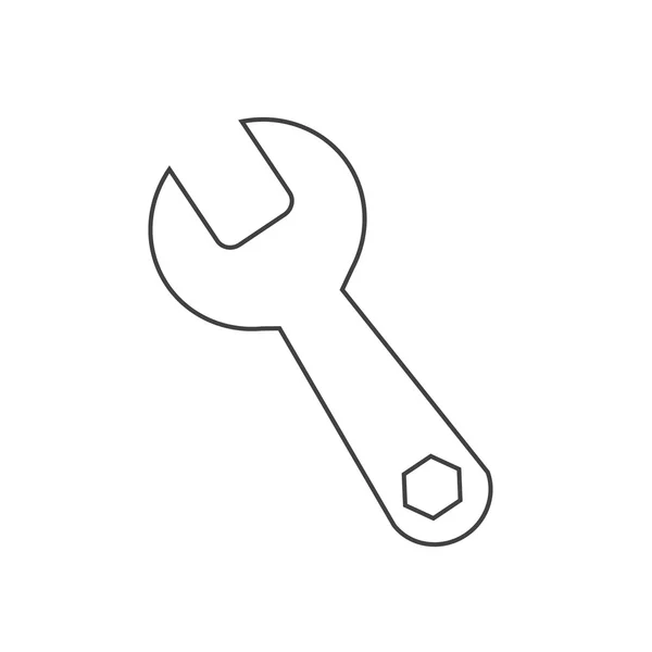 Schraubenschlüssel-Symbol — Stockvektor