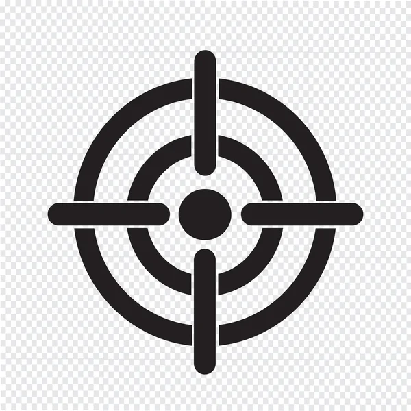 Иллюстрация значка цели — стоковый вектор