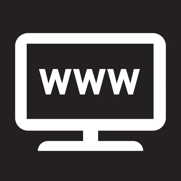 Web-TV-Symbol — Stockvektor