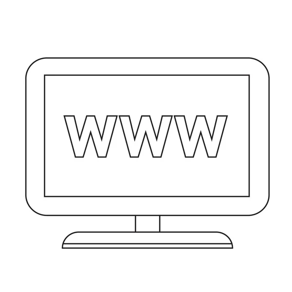 Web TV icon — Stock Vector