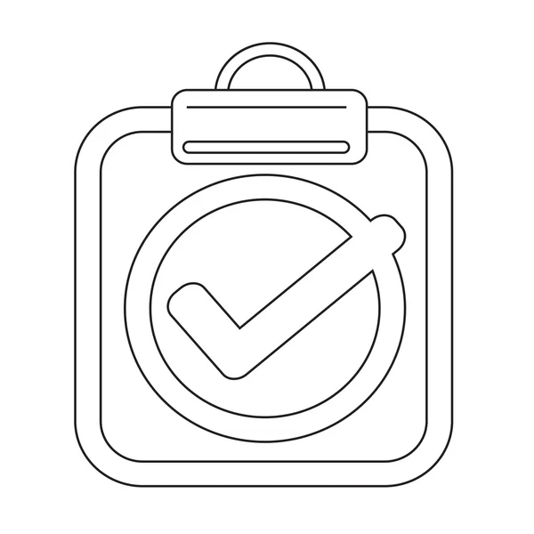 Portapapeles icono de lista de verificación — Archivo Imágenes Vectoriales