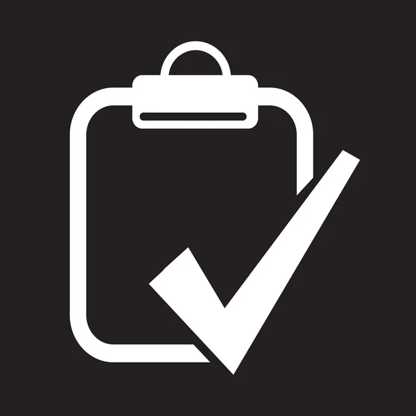 Clipboard check list icon — Stock Vector