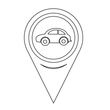 Harita işaretçi araba simgesi