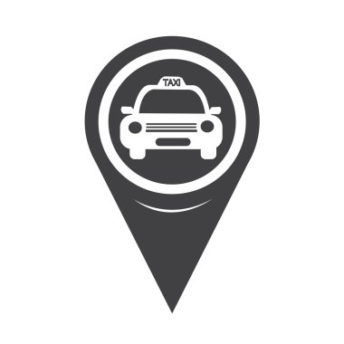 Harita işaretçi taksi simgesi