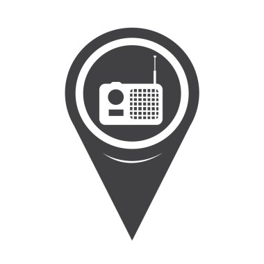 Harita işaretçi radyo simgesi