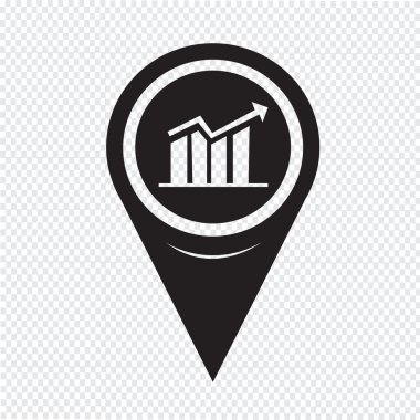Harita işaretçi grafik simgesi