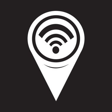 Map Pointer Wifi Icon