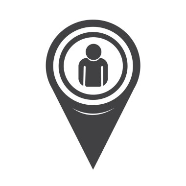 Map Pointer Person Icon