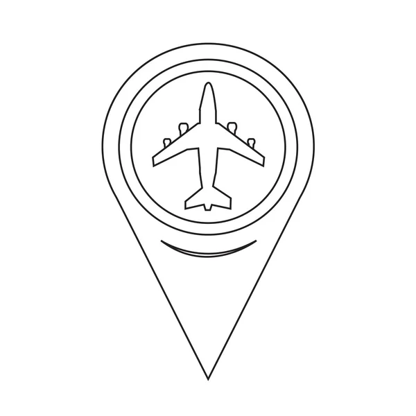Икона о самолетах Пойнтера — стоковый вектор