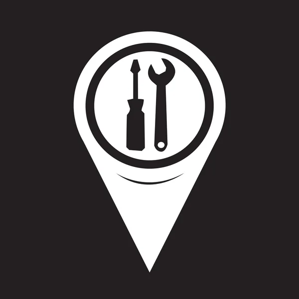Mapa ícone de ferramenta ponteiro —  Vetores de Stock
