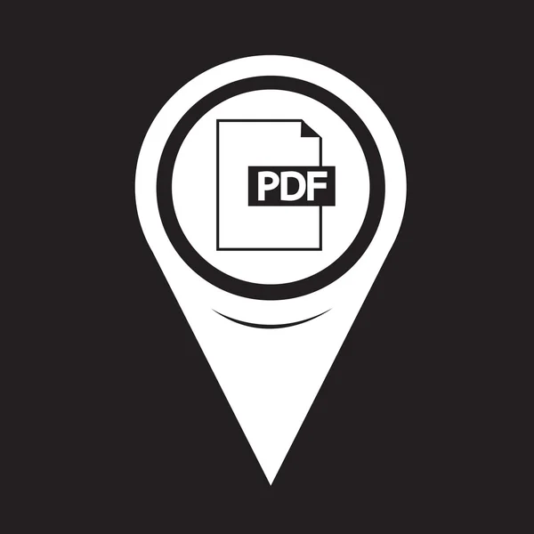 Carte Pointeur icône PDF — Image vectorielle