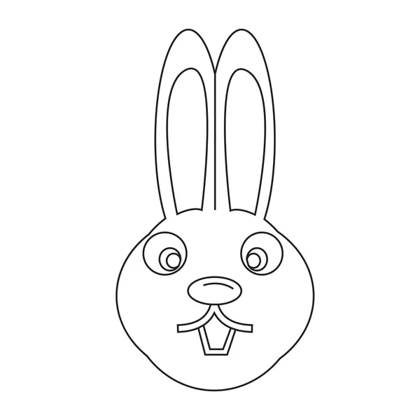 Bunny rabbit icon — Stock Vector