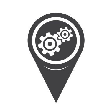 Map Pointer Gear icon