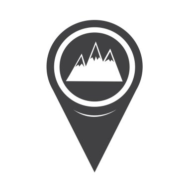 Map Pointer Mountains Icon