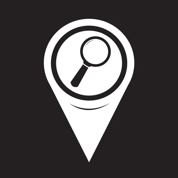 Map Pointer Search Icon — Stockvector
