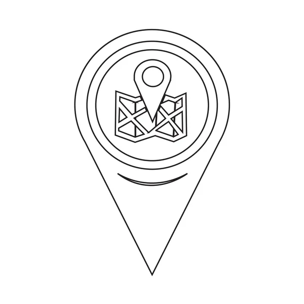 Map Pointer location icon — ストックベクタ