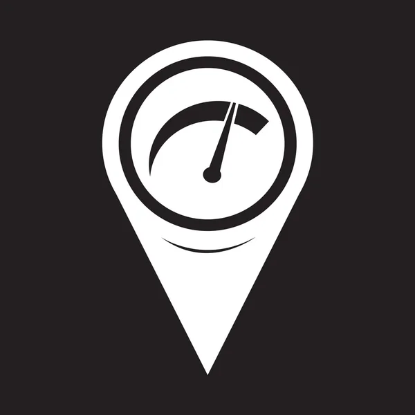 Map Pointer Car Meter Icon — Wektor stockowy