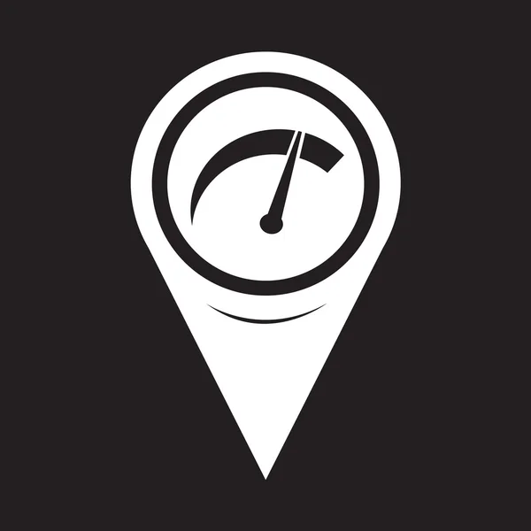 Map Pointer Car Meter Icon — Stockový vektor