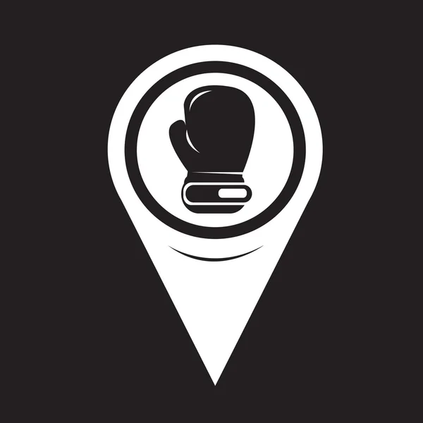 Map Pointer boxing icon — Stockový vektor