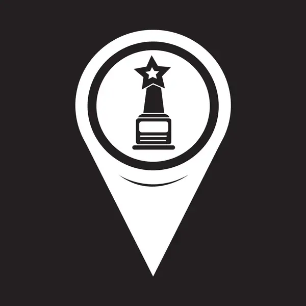 Map Pointer star award icon — Stockový vektor