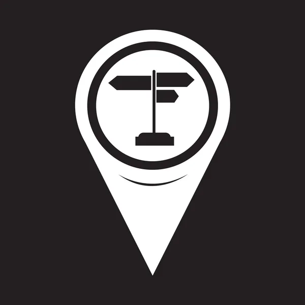 Map Pointer Signpost Icon — Stockový vektor