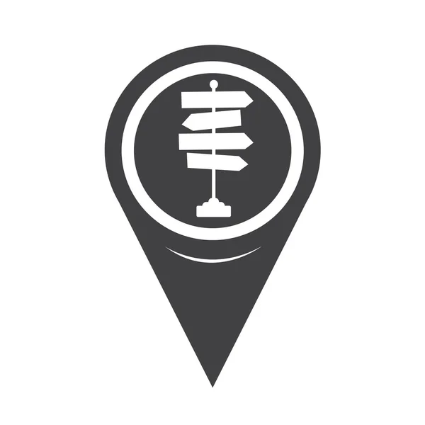 Mapa Pointer Signpost Icono — Archivo Imágenes Vectoriales