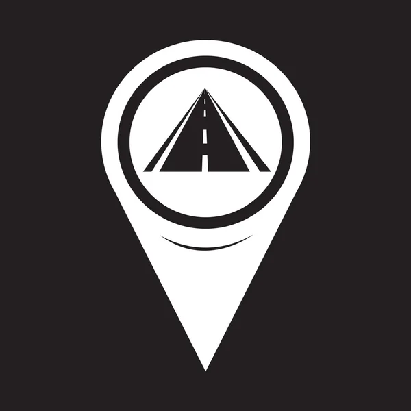 Map Pointer Road Icon — 图库矢量图片