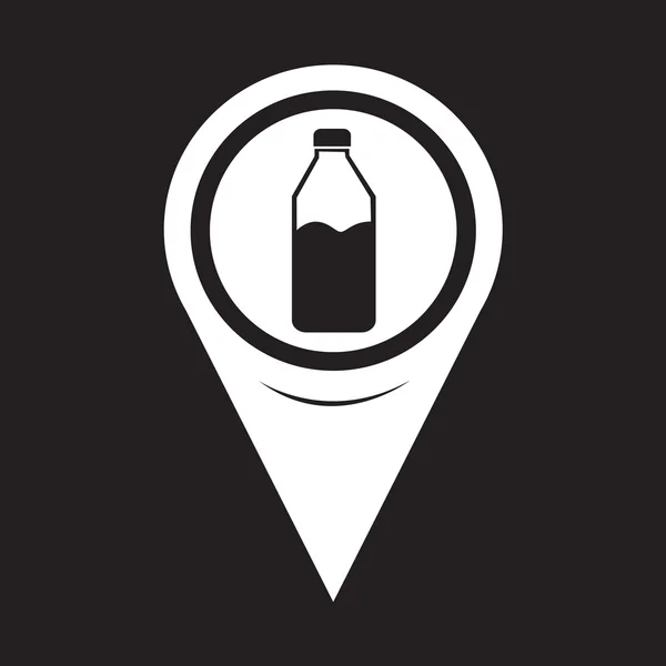 Map Pointer  Bottle Icon — Stockový vektor