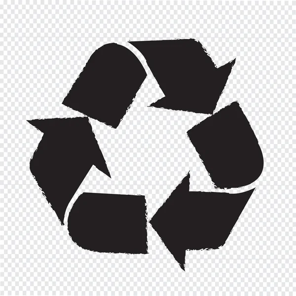 Recycle sign illustration — Stock Vector