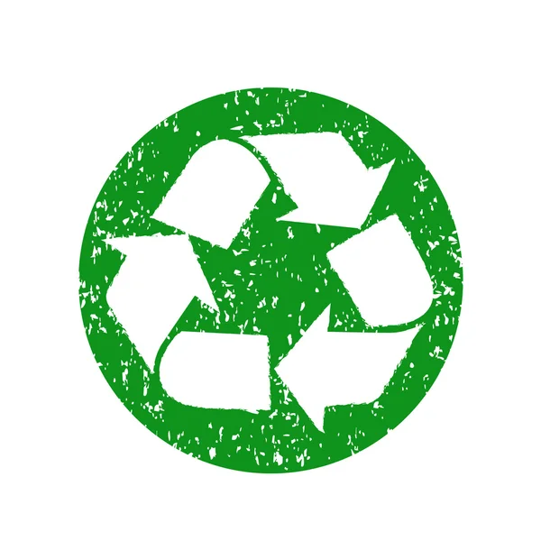 Ilustração do sinal de reciclagem — Vetor de Stock
