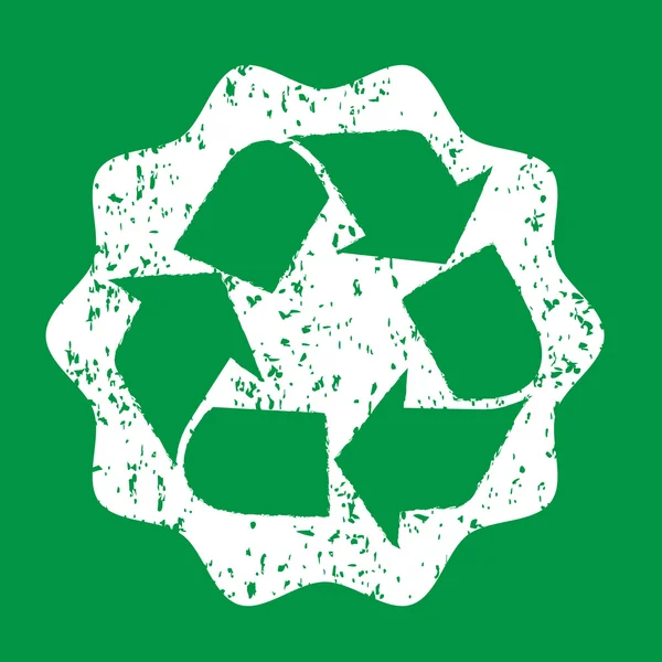 Illustration de panneau de recyclage — Image vectorielle