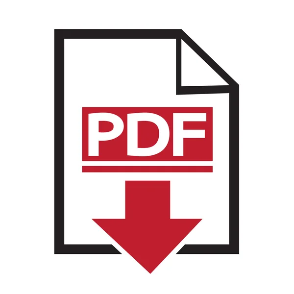 PDF піктограма ілюстрація — стоковий вектор
