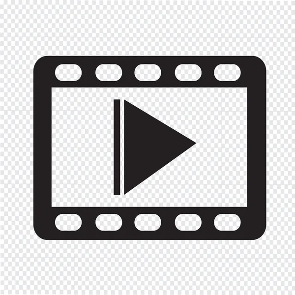 Video pictogram illustratie — Stockvector