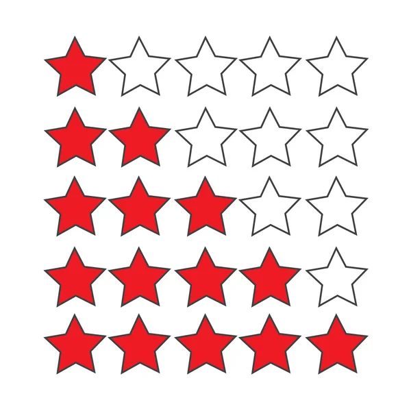 Ícone estrelas de classificação —  Vetores de Stock