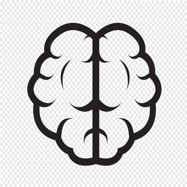 Icono del cerebro — Vector de stock