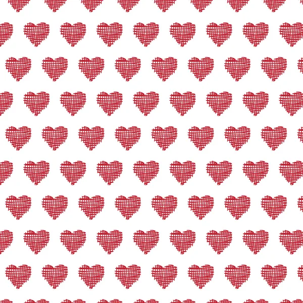 Corazones patrón fondo — Vector de stock