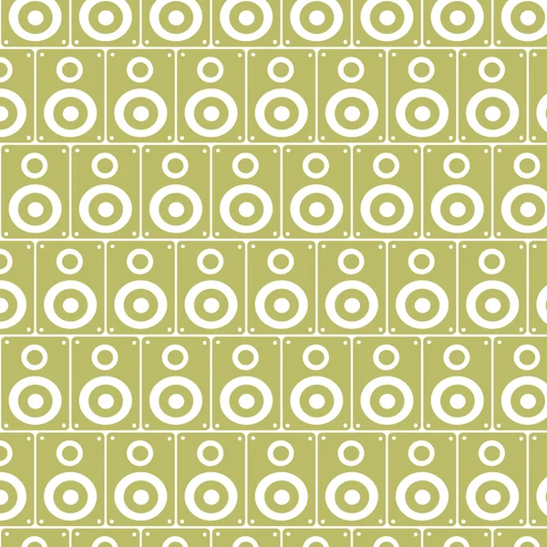 Audio speakers pattern background — Stock Vector