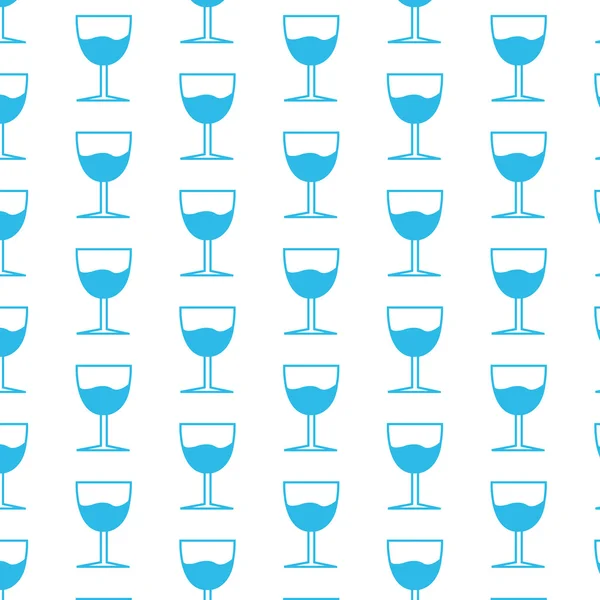 Glass Drink pattern background — Stock Vector